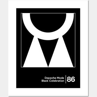 Black Celebration / Minimal Style Graphic Artwork T-Shirt Posters and Art